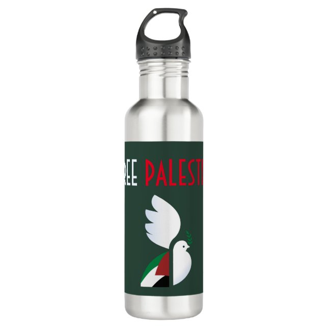 Bouteille D'eau Libérer la Palestine (Devant)