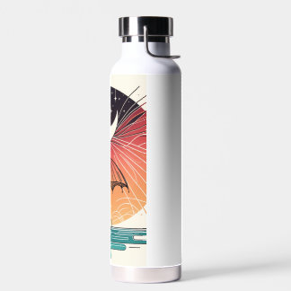 Bouteille D'eau Ligne Boho Surreal Moon & Umrella