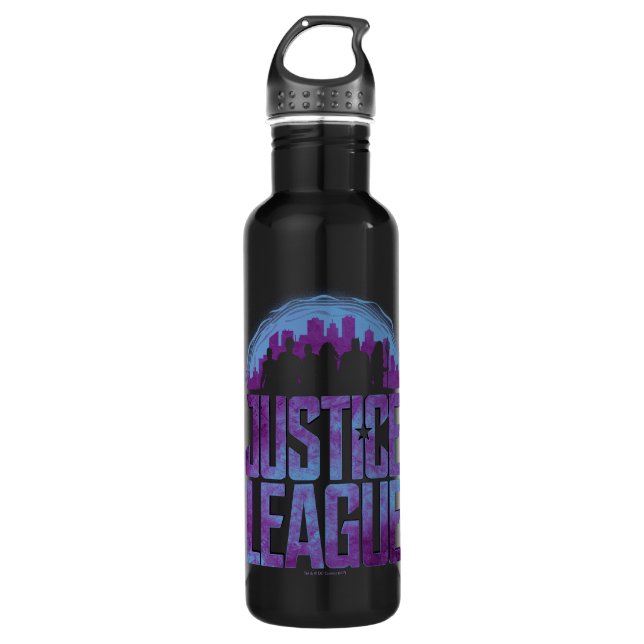 Bouteille D'eau Ligue de Justice | Justice League City Silhouette (Devant)