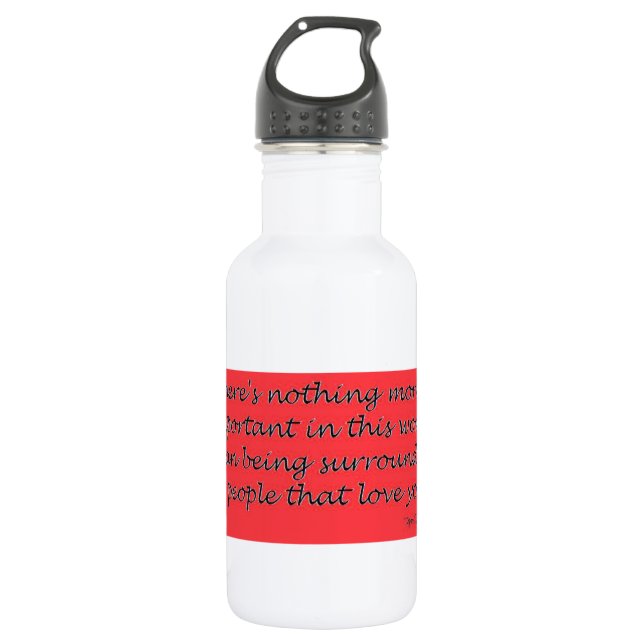 Bouteille D'eau L'importance de l'amour (Devant)