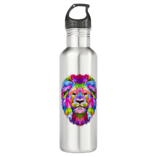 Bouteille D'eau Lion coloré