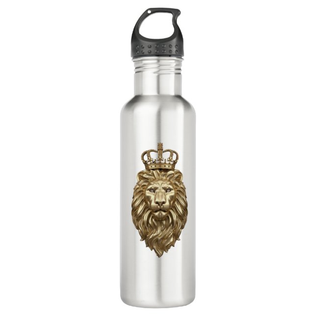 Bouteille D'eau Lion majestueux (Devant)