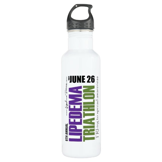 Bouteille d'eau Lipedema Triathlon (Devant)