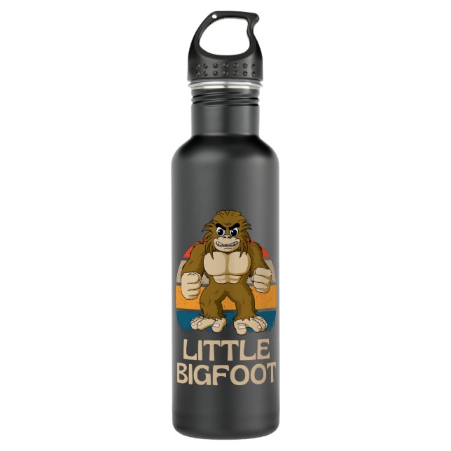 Bouteille D'eau Little Bigfoot Funny Bigfoot Boy (Devant)