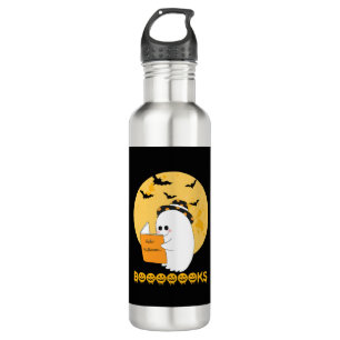 Bouteille D'eau Livres Chemise Boo Lire Livres Halloween