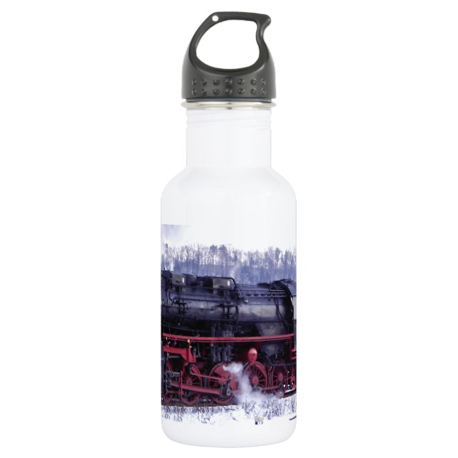 Bouteille D'eau locomotive de gare de train à vapeur (Devant)