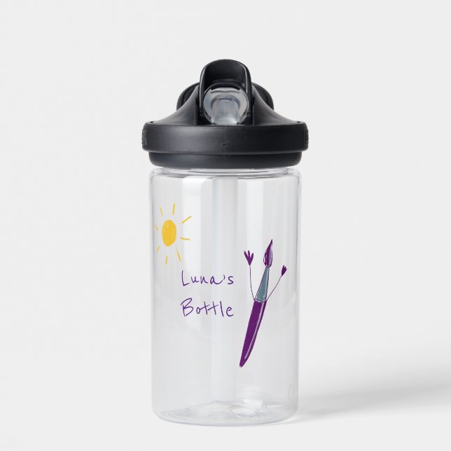 Bouteille D'eau L'oeuvre de votre enfant (Avant)