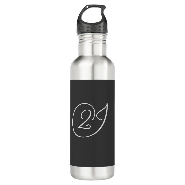 Bouteille D'eau Logo '2J' (Devant)