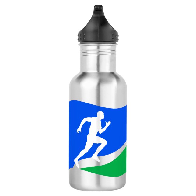 Bouteille D'eau Logo Blue Runner (Droite)