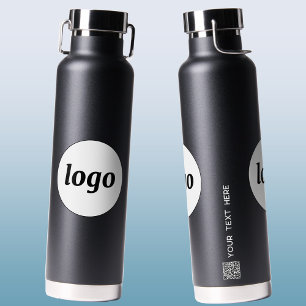 Bouteille D'eau Logo Code QR Texte Marque commerciale Promotion