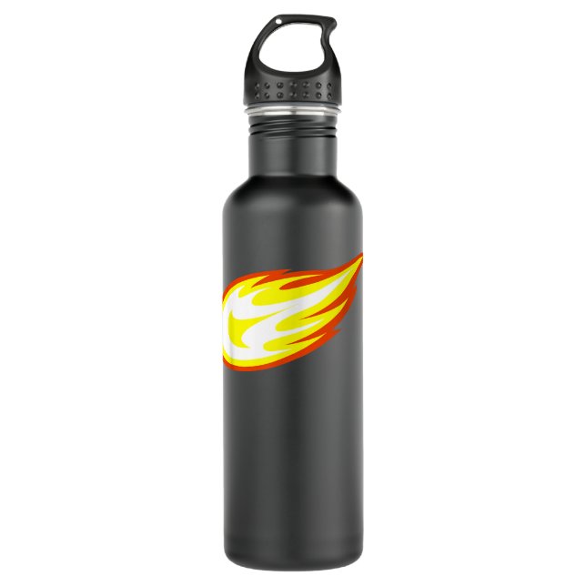Bouteille D'eau Logo De Blasers Et Machines Monster Fireball (Devant)