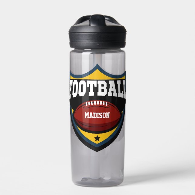 Bouteille D'eau Logo de football de nom personnalisé (Extérieur)