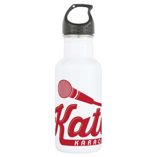 Bouteille D'eau Logo de karaoke de Kato (Devant)