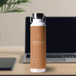 Bouteille D'eau Logo de la boussole ambre chaud pour la santé ment