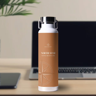 Bouteille D'eau Logo de la boussole ambre chaud pour la santé ment
