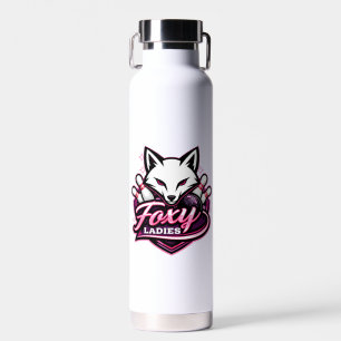 Bouteille D'eau Logo de l'équipe de bowling Foxy Ladies
