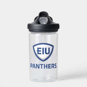 Bouteille D'eau Logo Eastern Illinois Panthers Shield & Wordmark