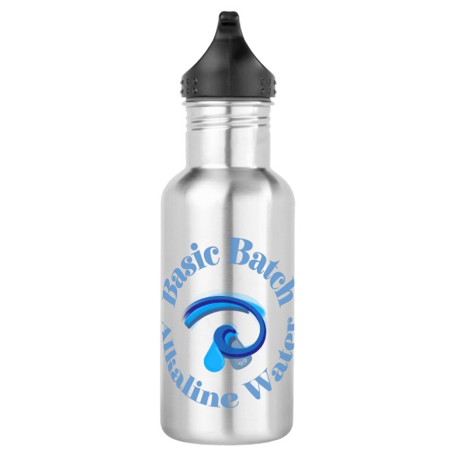 Bouteille D'eau Logo graphique de base Batch Alkaline Water (Droite)