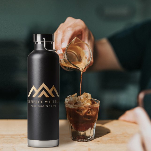 Bouteille D'eau Logo Promotionnel immobilier moderne (Créateur téléchargé)