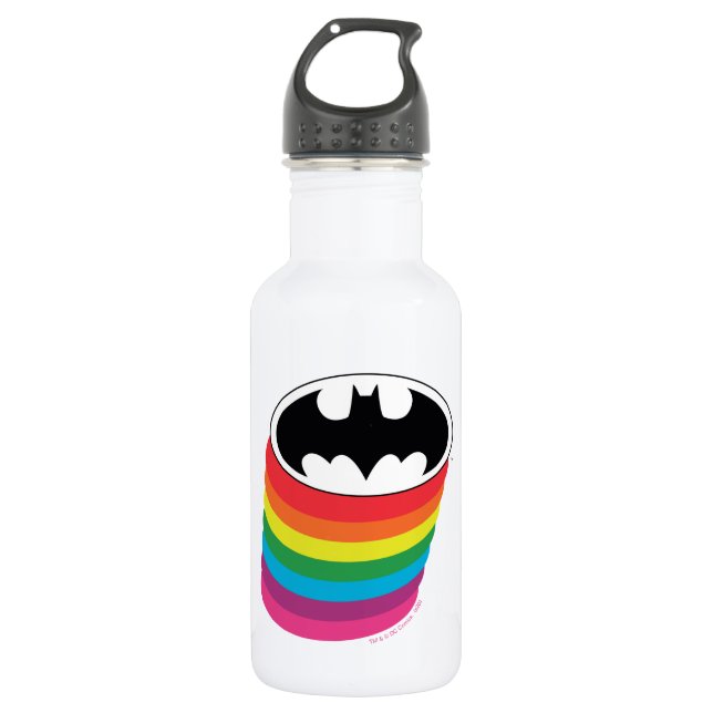 Bouteille D'eau Logo Rainbow de Batman (Devant)