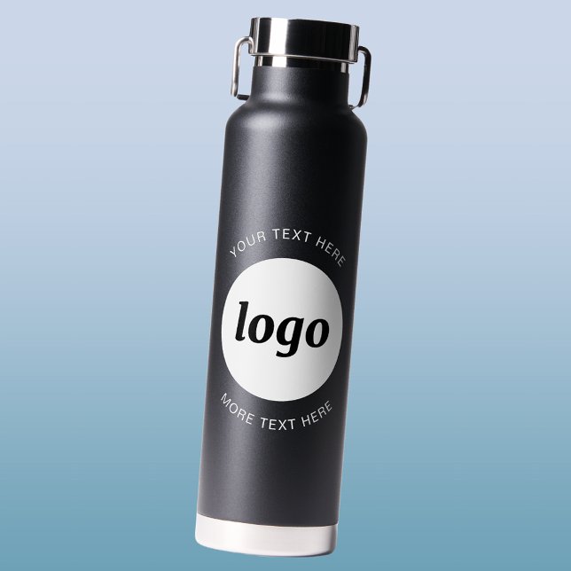 Bouteille D'eau Logo simple et commerce de texte (Logo with text business promotional water bottle)