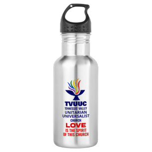Bouteille D'eau Logo Symbole TVUC Chalice, l'amour est l'esprit