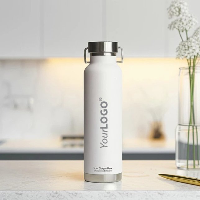 Bouteille D'eau Logo vertical personnalisé minimaliste moderne Swa (Créateur téléchargé)