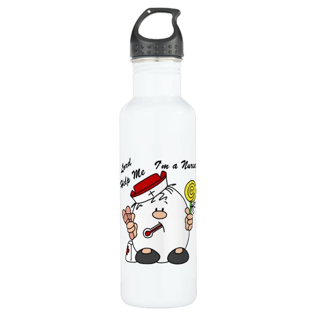 Bouteille D'eau Lord Aidez-moi Je suis infirmière (Devant)