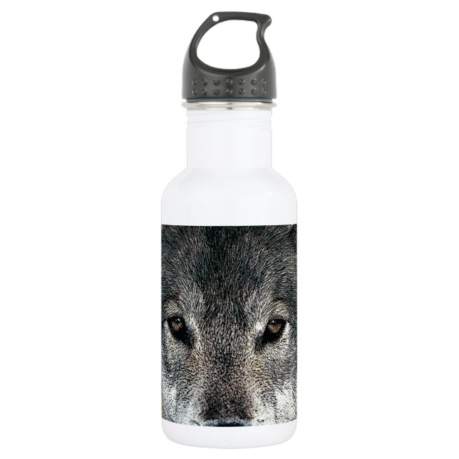 Bouteille D'eau Loup gris (Devant)
