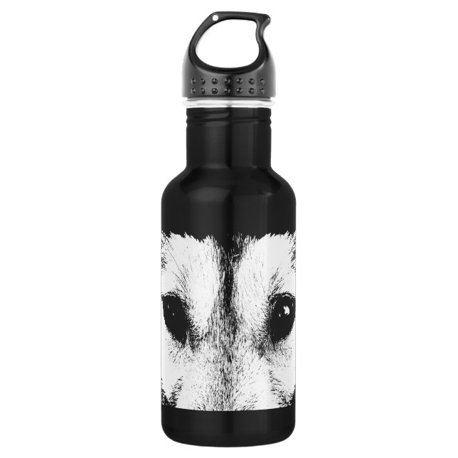 Bouteille D'eau Loup Pup Wolf Chien Husky Chien Botte (Devant)