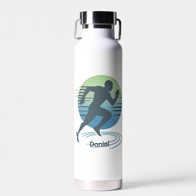 Bouteille D'eau Love Running Marathon Compétitive Runner Custom (Avant)