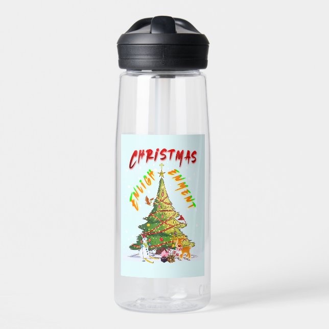 Bouteille D'eau Lumière de Noël (Avant)