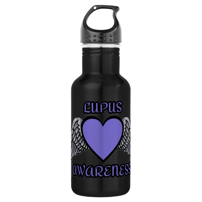 Bouteille D'eau Lupus de coeur/ailes… (Devant)