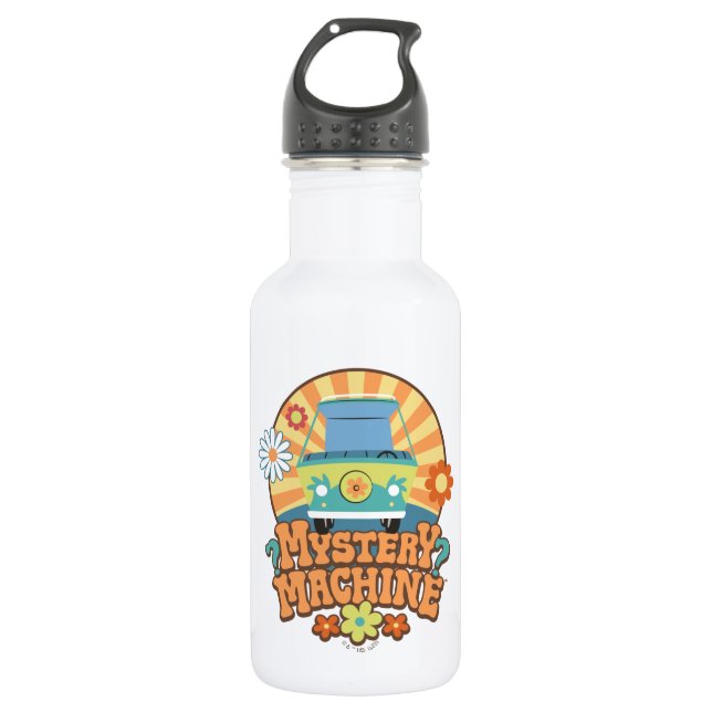Bouteille D'eau Machine de mystère Van Floral Graphisme (Devant)