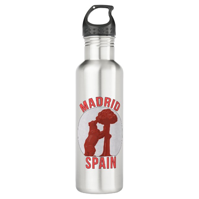 Bouteille D'eau Madrid Espagne (Devant)