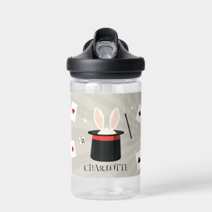 Bouteille D'eau Magicien Magicien Enfants Nom personnalisé École