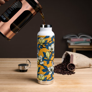 Bouteille D'eau Magnolia en floraison et oiseau de tireur 3