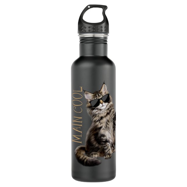 Bouteille D'eau Maine Coon Cat  (Devant)