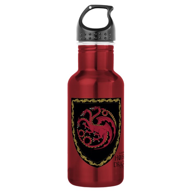 Bouteille D'eau MAISON DU DRAGON | Maison Targaryen Crest (Devant)