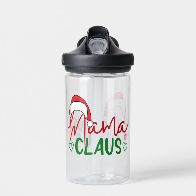 Bouteille D'eau Mama Claus Christmas Design-60094 (Avant)