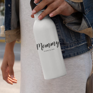 Bouteille D'eau Maman   Modern Mom Kids Noms de la fête des mères