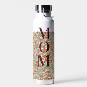 Bouteille D'eau Maman Pilates Yoga fleurs rouges