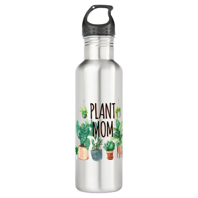 Bouteille D'eau Maman plante - Jardinage, Cadeau Planter Pour Mama (Devant)