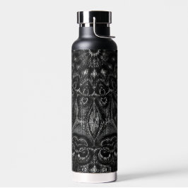 Bouteille d'eau Mandala au charbon de bois