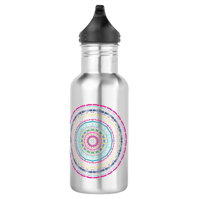 Bouteille D'eau mandala coloré (Droite)