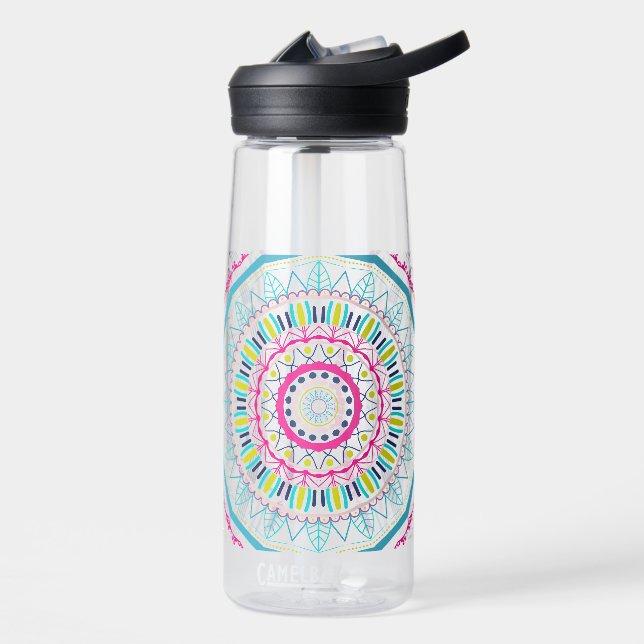 Bouteille D'eau mandala coloré (Gauche)