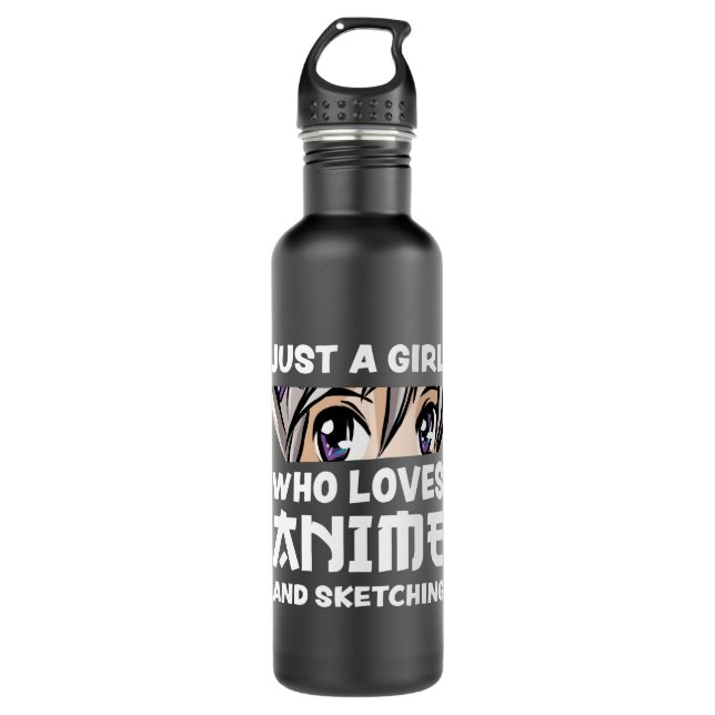 Bouteille D'eau Manga Girl Gift Cute (Devant)