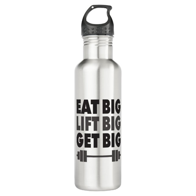 Bouteille D'eau Mangez Gros, Ascenseur Gros, Gros - Bodybuilding (Devant)
