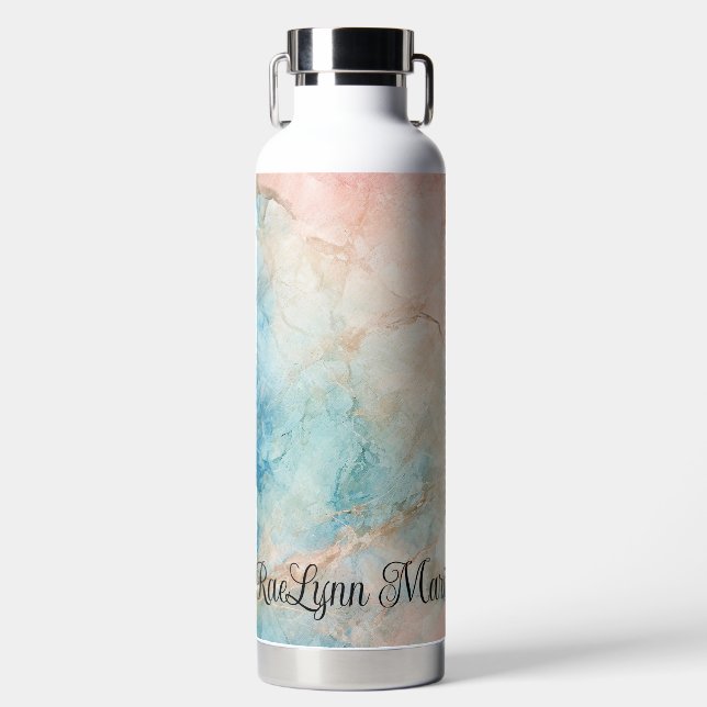 Bouteille D'eau Marbré personnalisé (Avant)