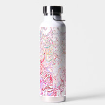 Marbre Tourbillonnant Fluides Rose Vibrant Art Abs